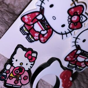 Hello Kitty Geisha Red and White Jewelry Set